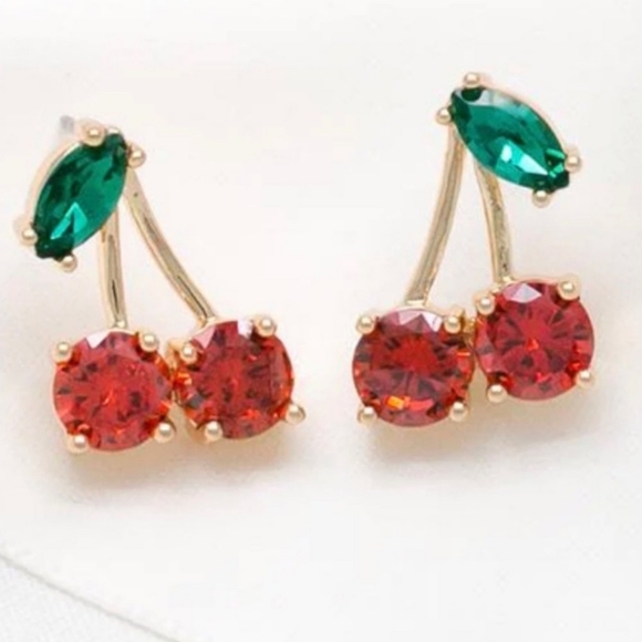 Kate Spade Cherry Earrings - Picture 3 of 5